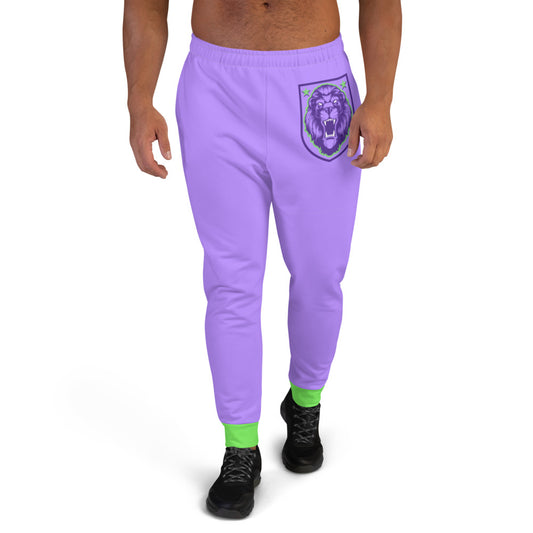 Purple & Green Lion Shield Men's Joggers