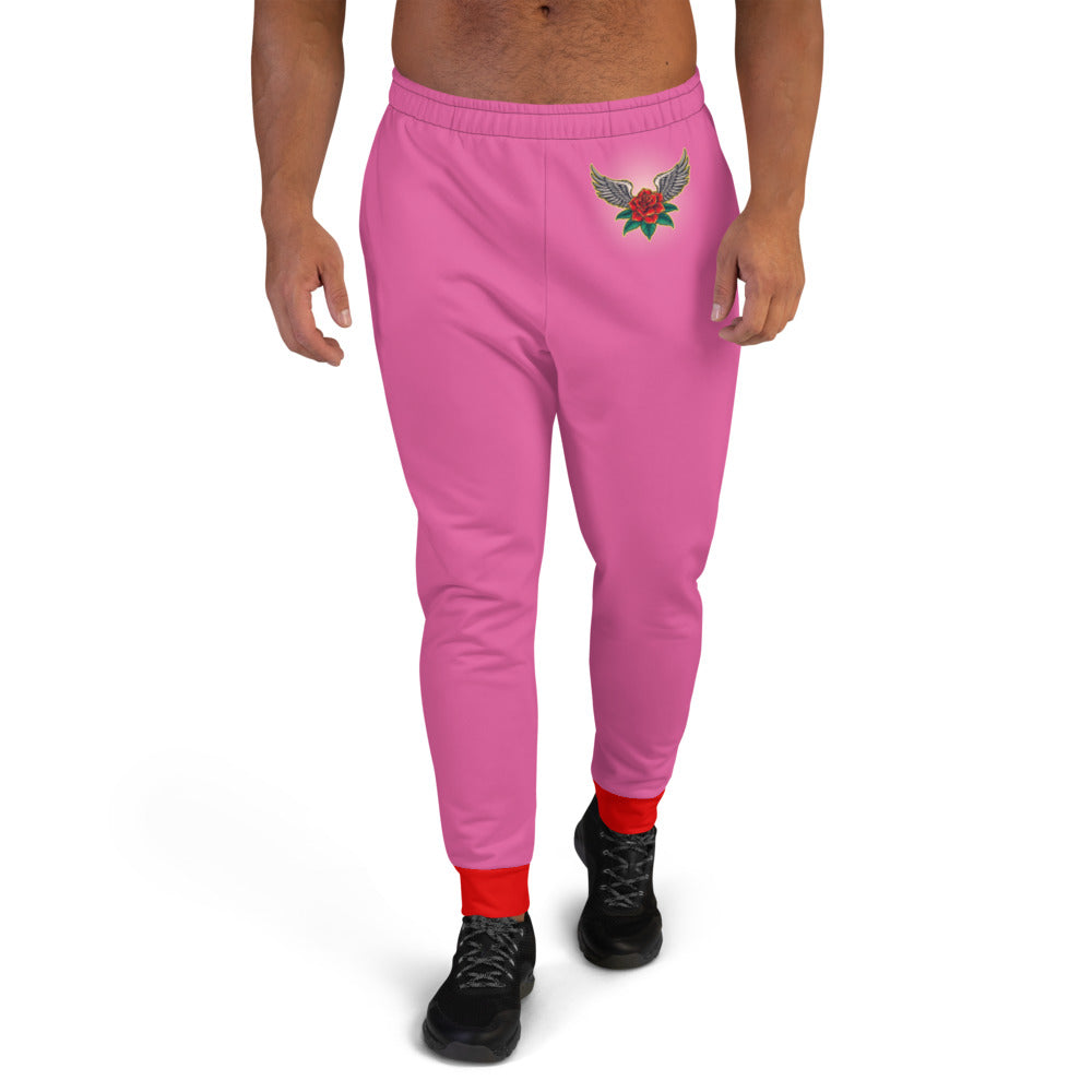 Pink Angel Roses Men's Joggers