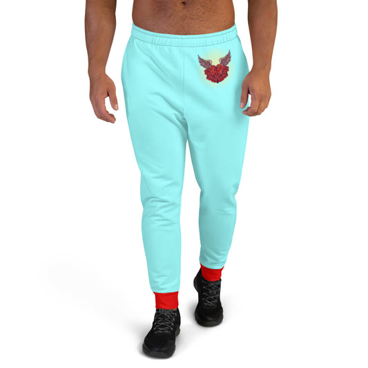 Light Blue Angel Roses Men's Joggers