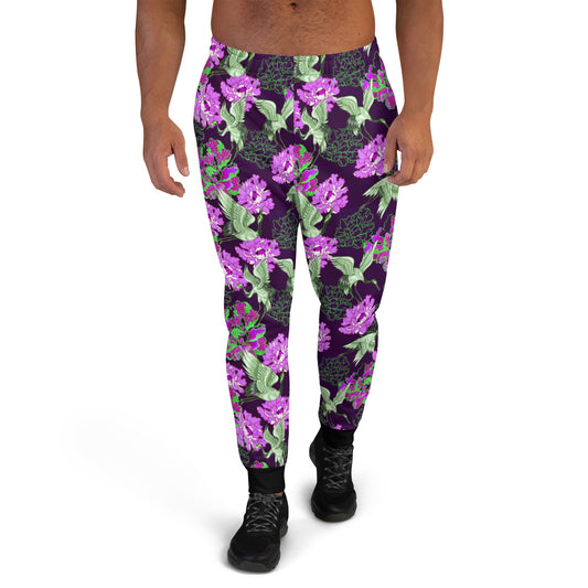 Japanese Flowers With Cranes Men's Joggers