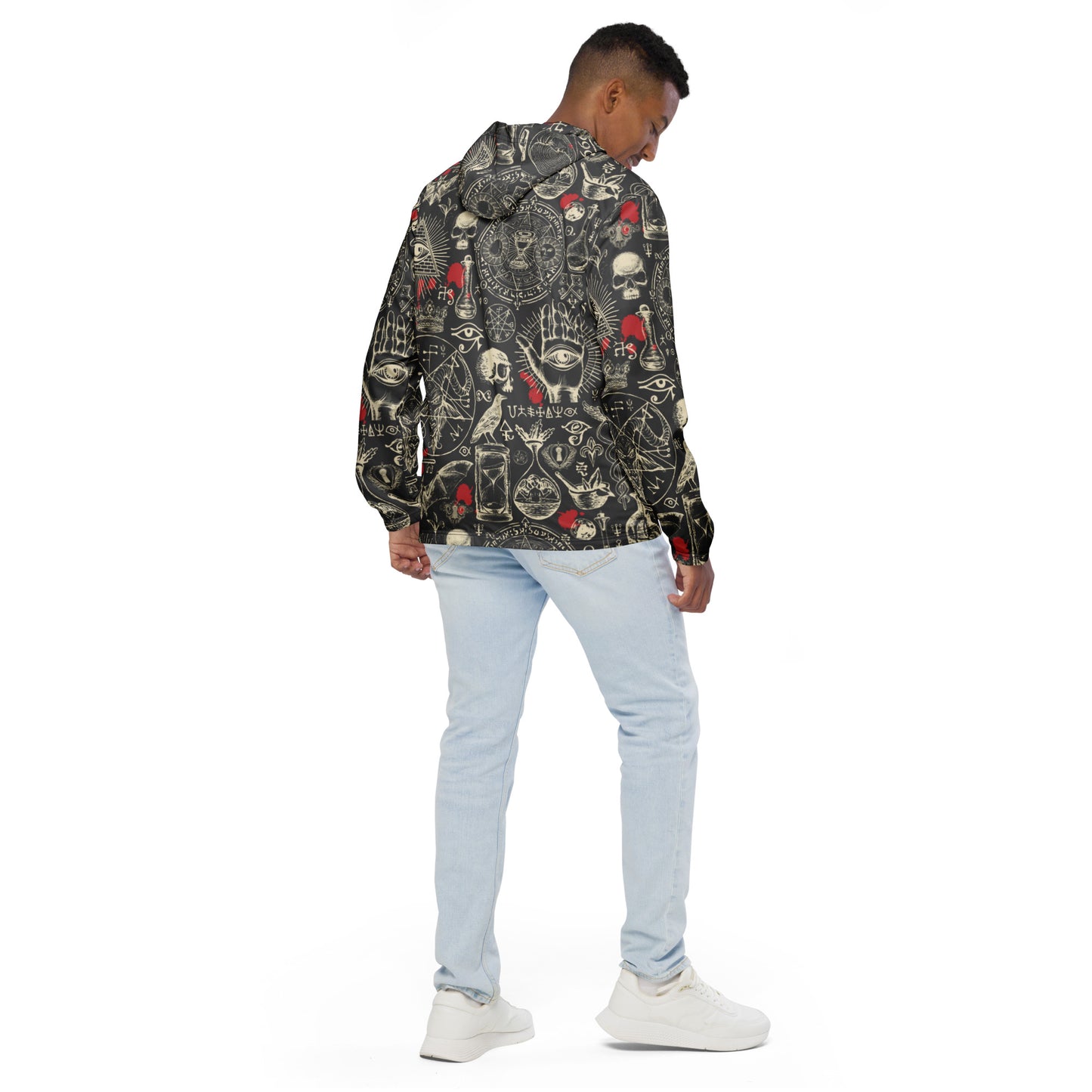 Abstract Satanic Men’s windbreaker