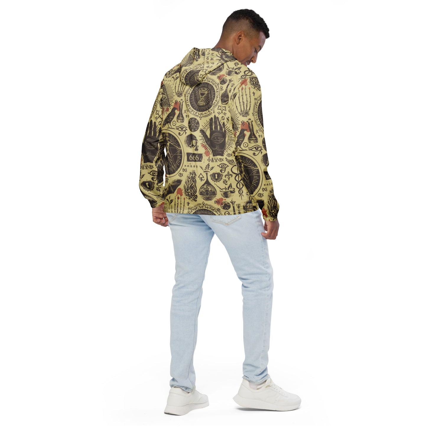 Abstract Satanic Men’s windbreaker