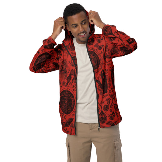 Abstract Satanic Men’s windbreaker