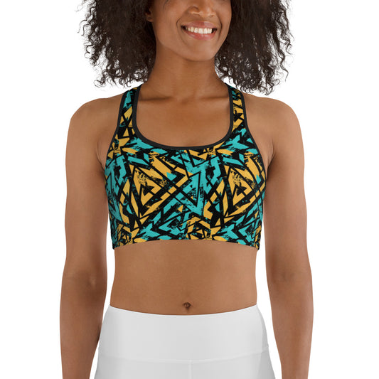 Graffiti Style Sports bra