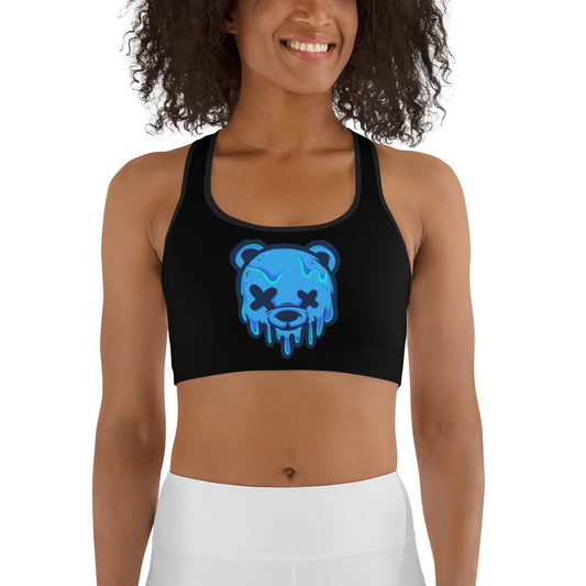 Blue Ice Cream Teddy Sports bra