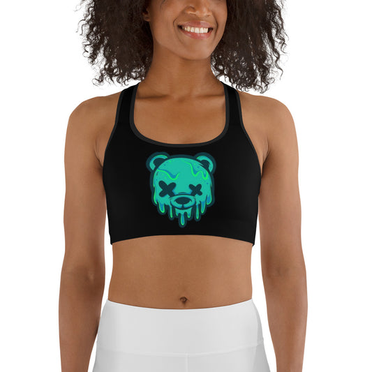 Teal Ice Cream Teddy Sports bra