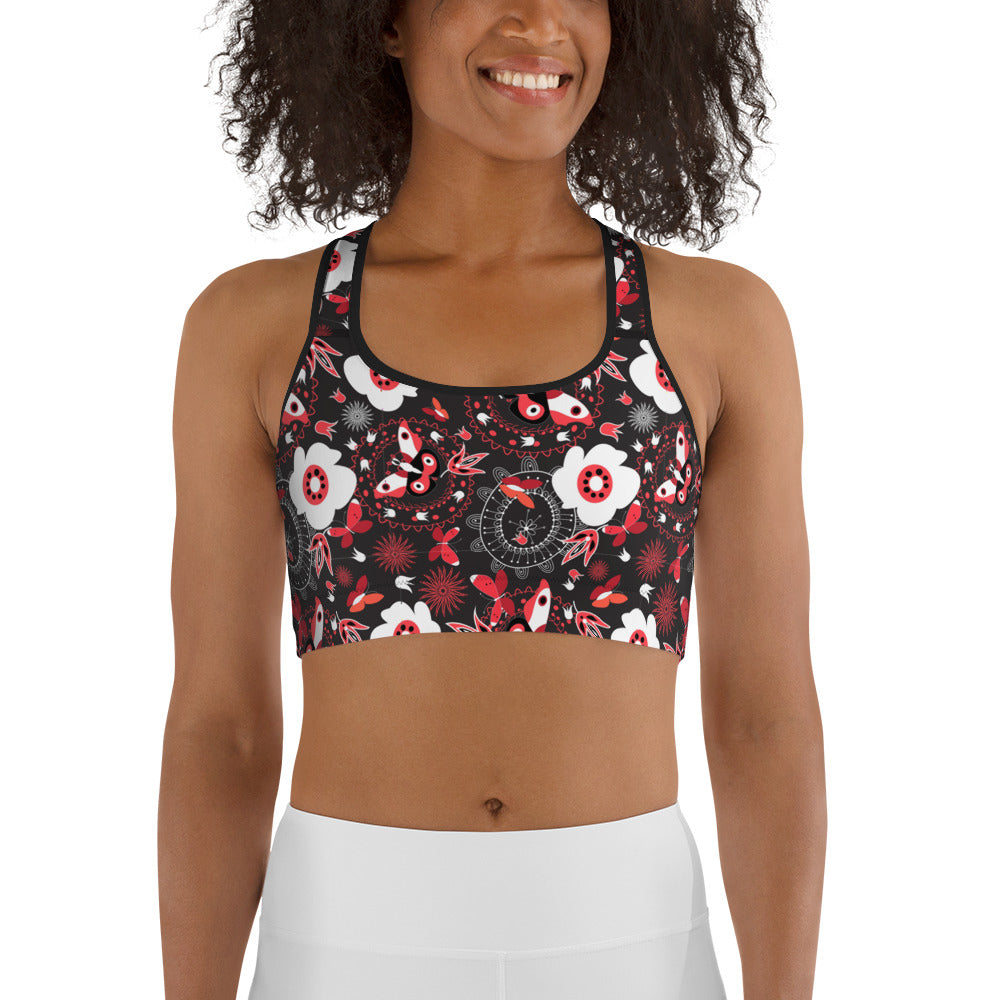 Cute Butterfly Sports bra