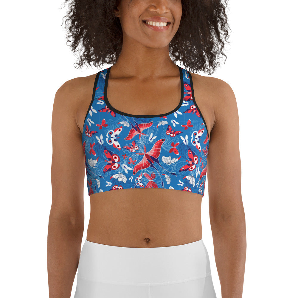 Cute Butterfly Sports bra