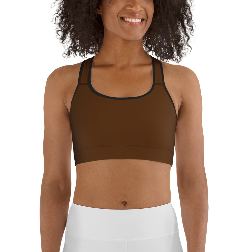 Brown Sports bra