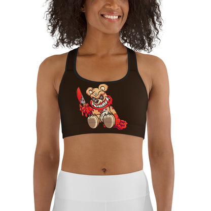 Evil Teddy Bear Sports bra