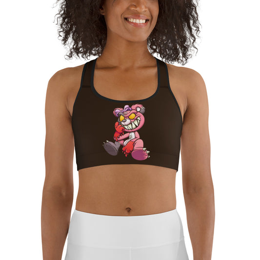 Evil Teddy Bear Sports bra