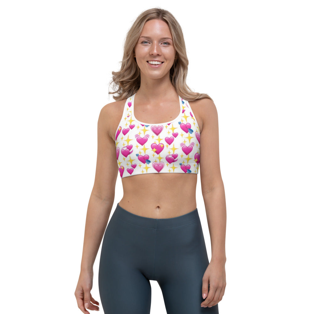 Heart Emoji Sports bra