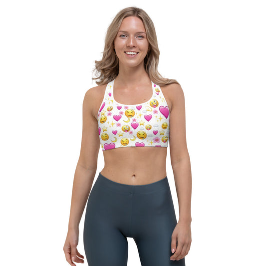 Heart Emoji Sports bra