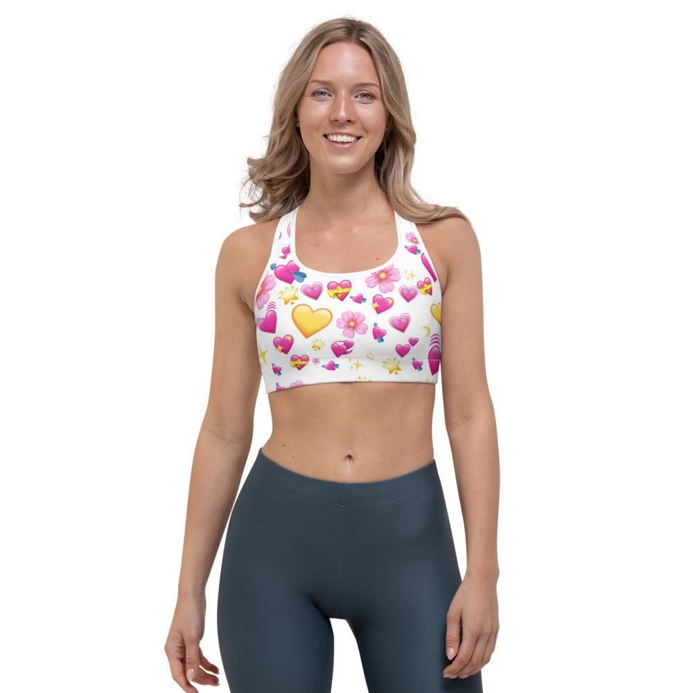 Heart Emoji Sports bra