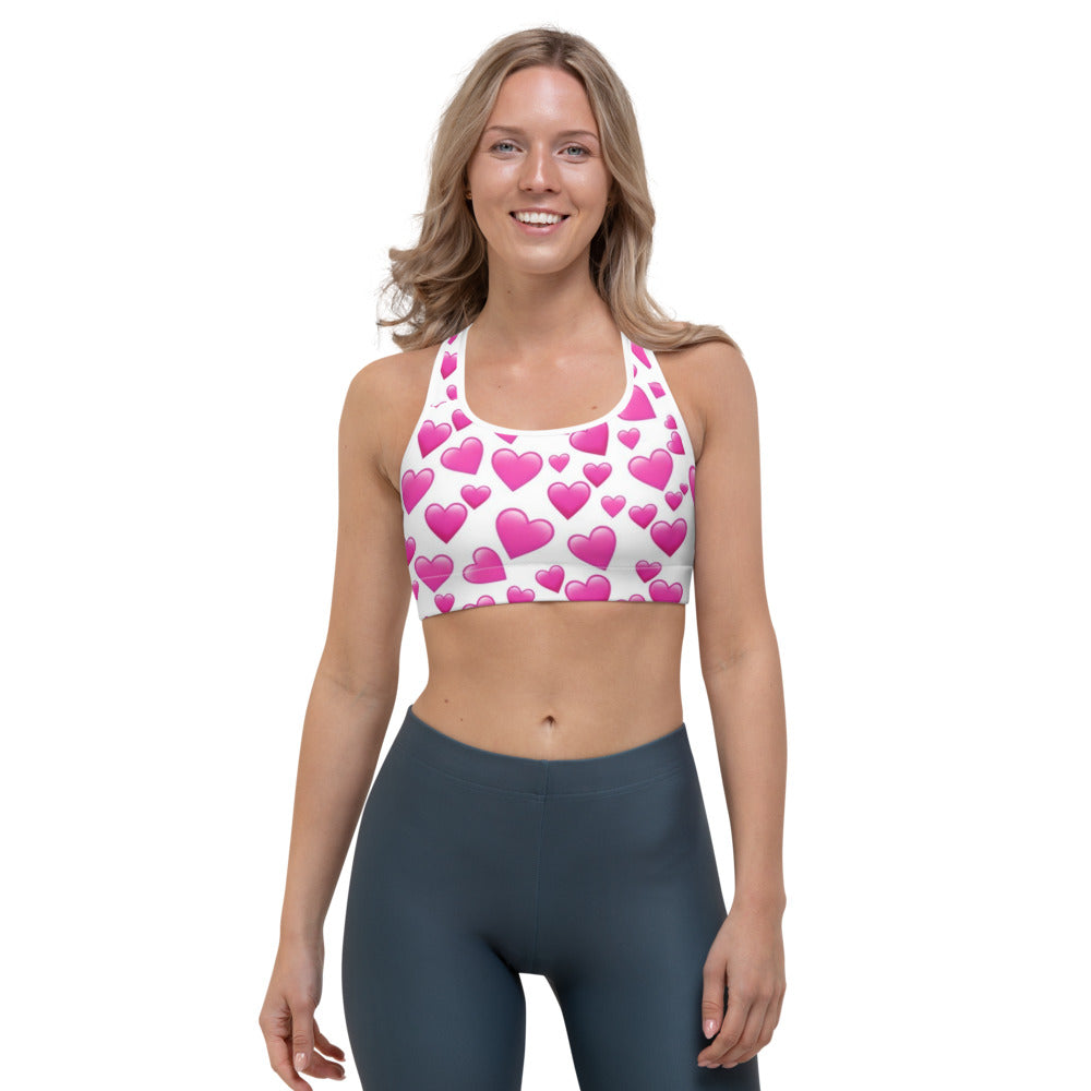 Heart Emoji Sports bra