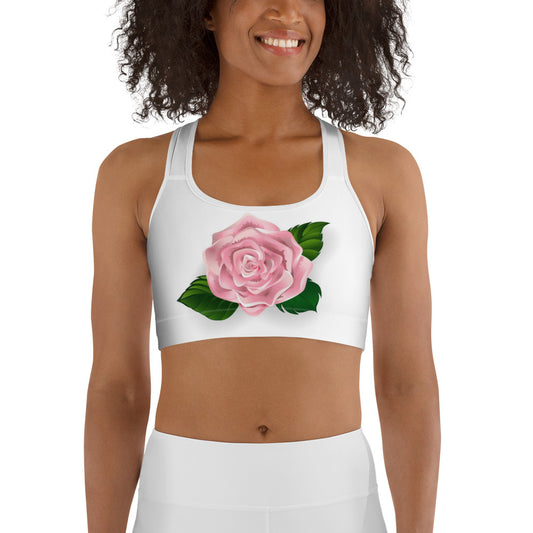 Pink Rose Sports bra