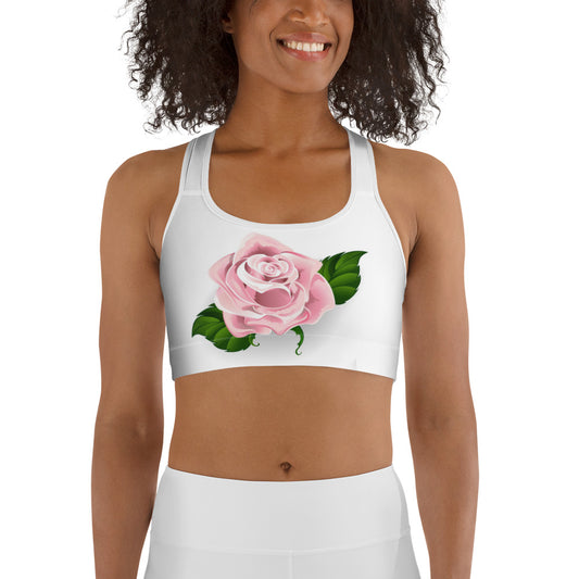 Pink Rose Sports bra