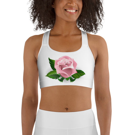 Pink Rose Sports bra