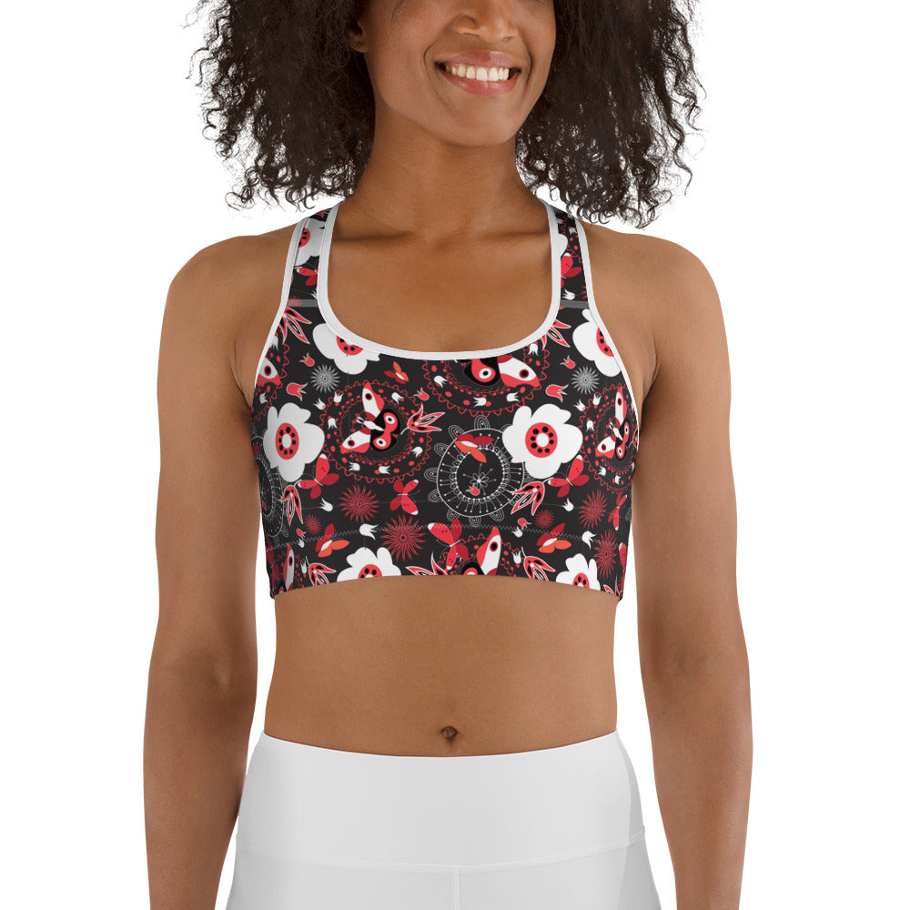 Cute Butterfly Sports bra