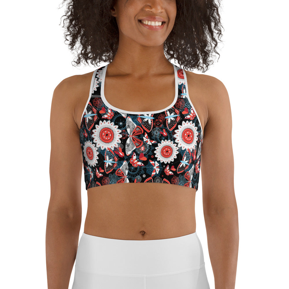 Cute Butterfly Sports bra