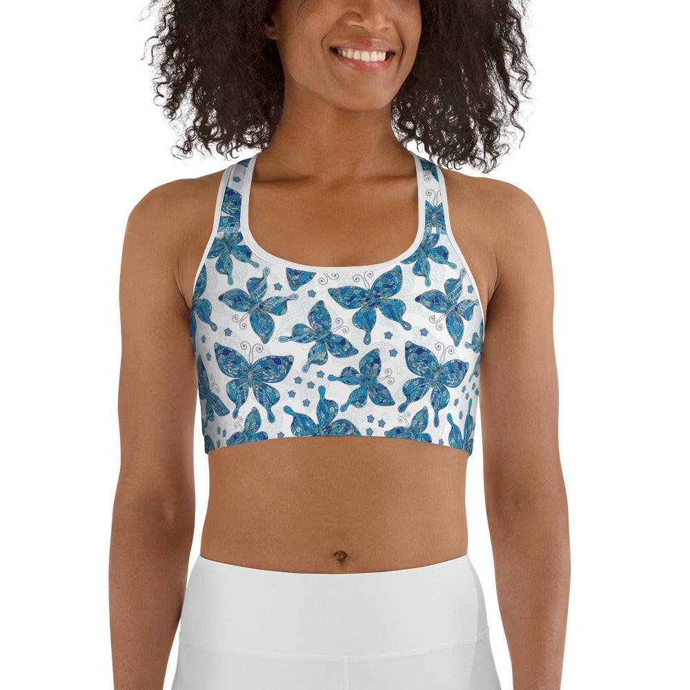 Cute Butterfly Sports bra