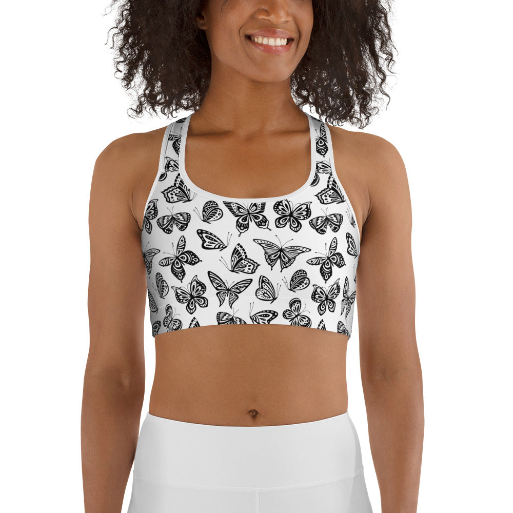 Cute Butterfly Sports bra