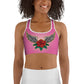 Pink Angel Roses Sports bra