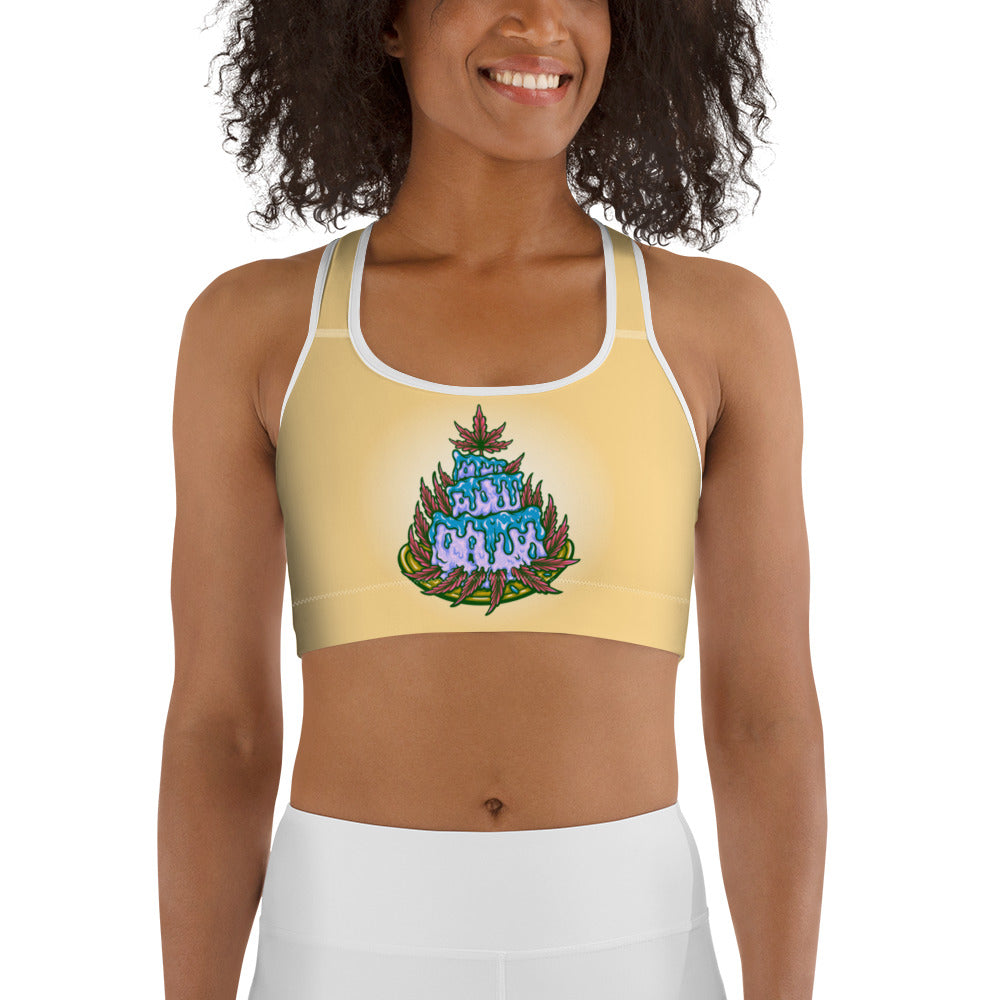 Stoners Only Birthday Cake Sports bra