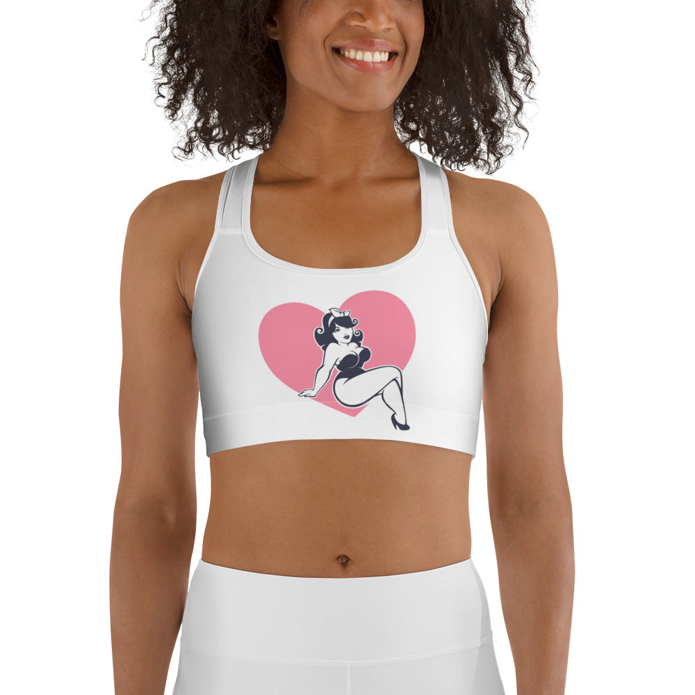 Happy Pinup Girl Sports bra