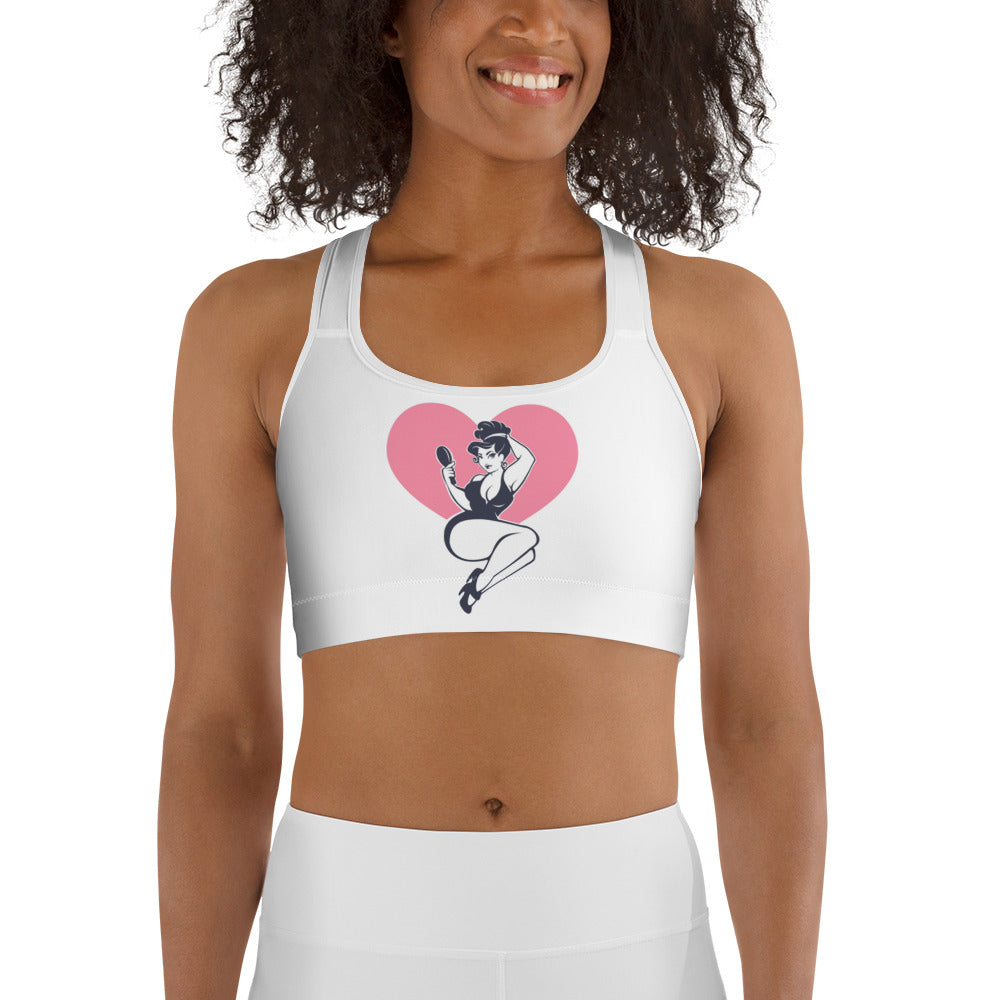 Happy Pinup Girl Sports bra