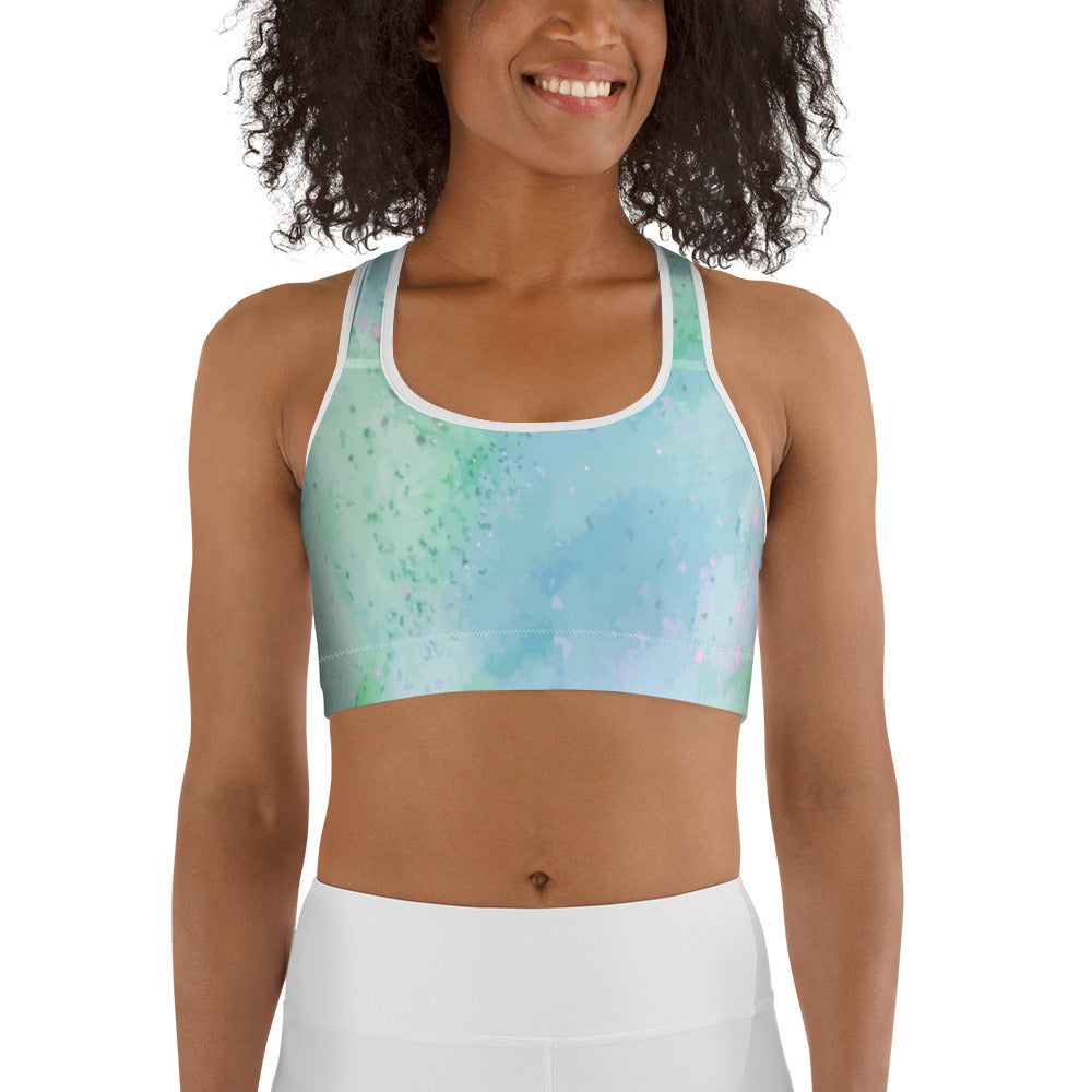 Colorful Clouds Sports bra