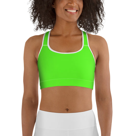 Lime Green Sports bra