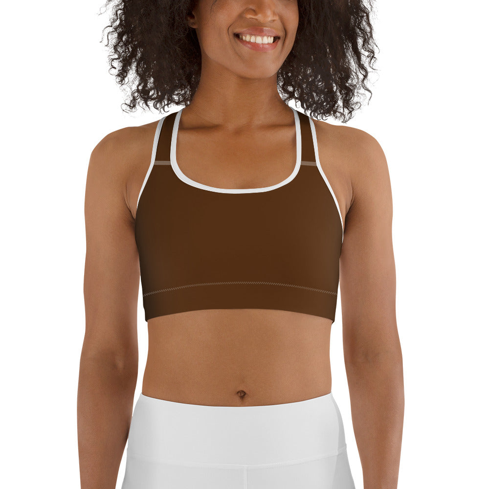 Brown Sports bra