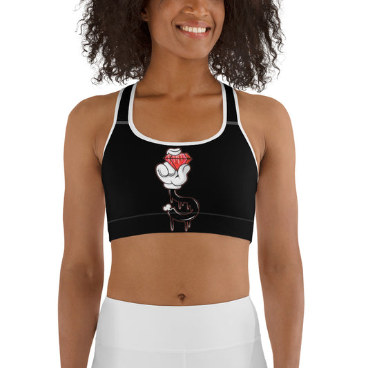 Red Blood Diamond Sports bra