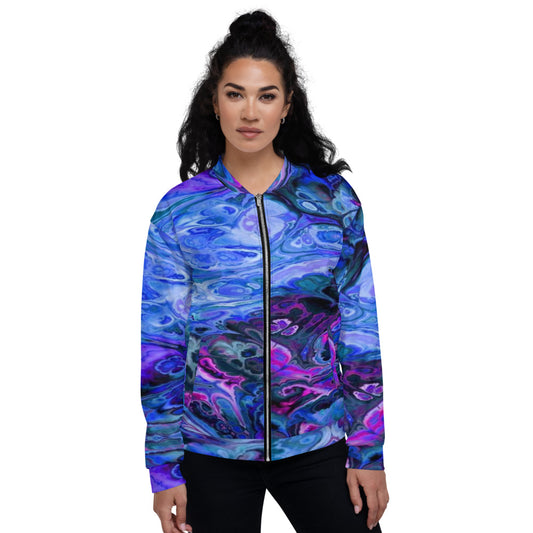 Go With The Flow Unisex Bomber Jacket