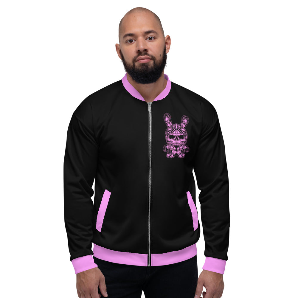 Black & Pink B RABB Unisex Bomber Jacket