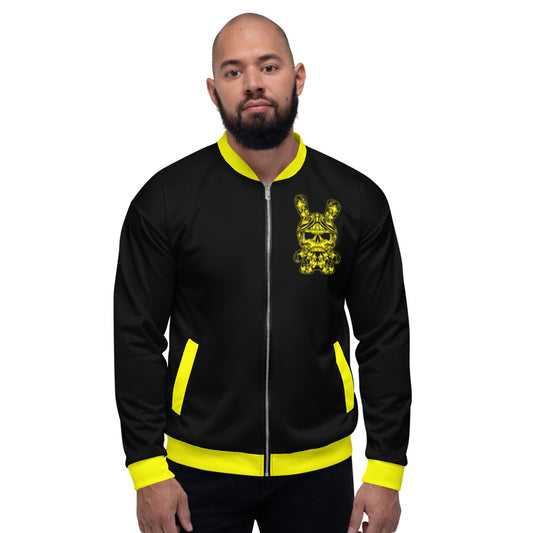 Black & Yellow B RABB Unisex Bomber Jacket