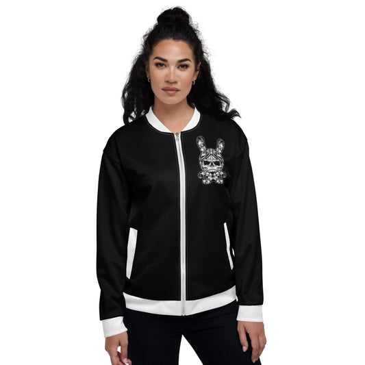 Black & White B RABB Unisex Bomber Jacket