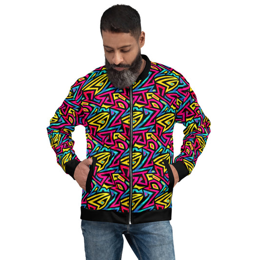 Graffiti Style Unisex Bomber Jacket