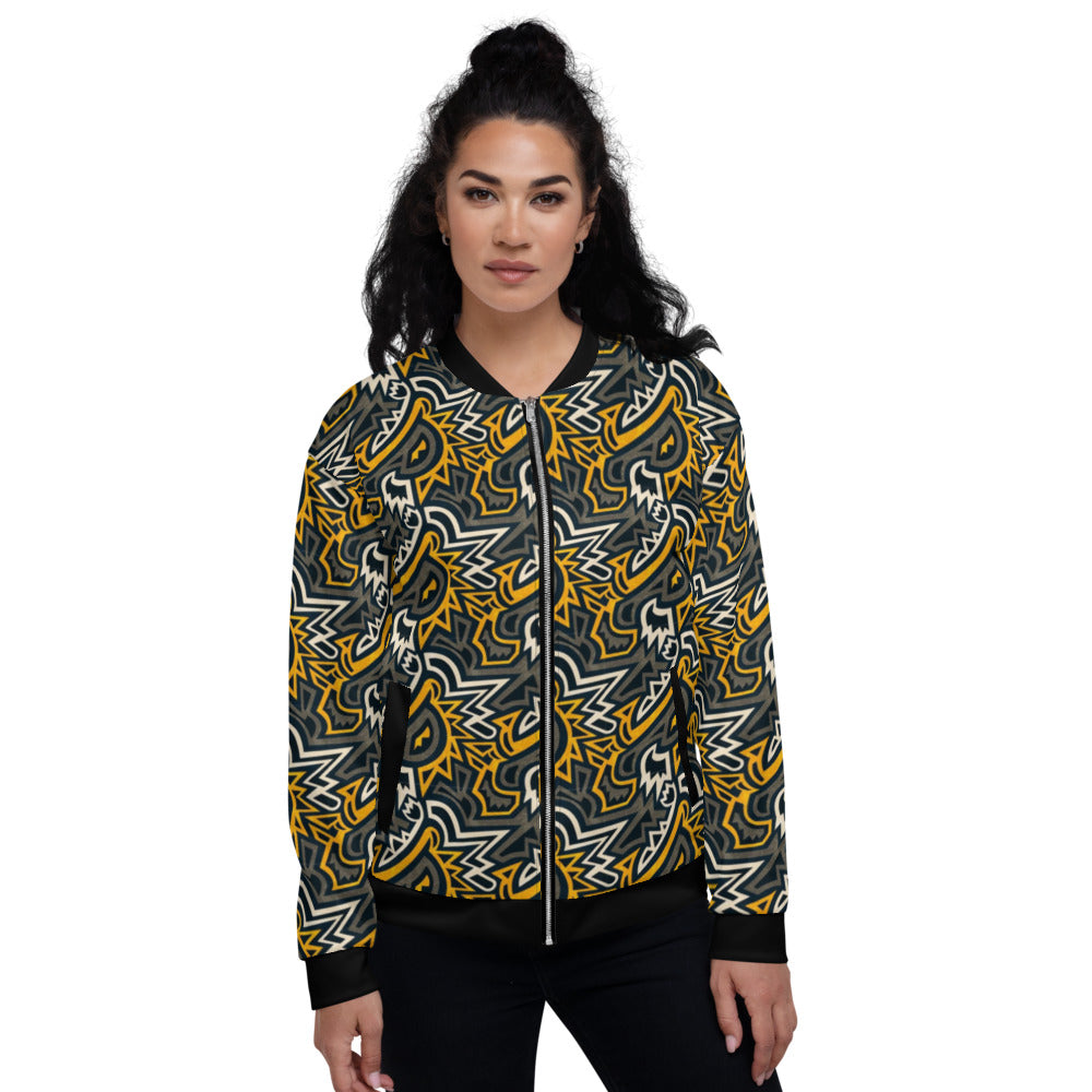 Graffiti Style Unisex Bomber Jacket