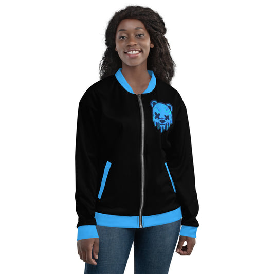 Blue Ice Cream Teddy Unisex Bomber Jacket