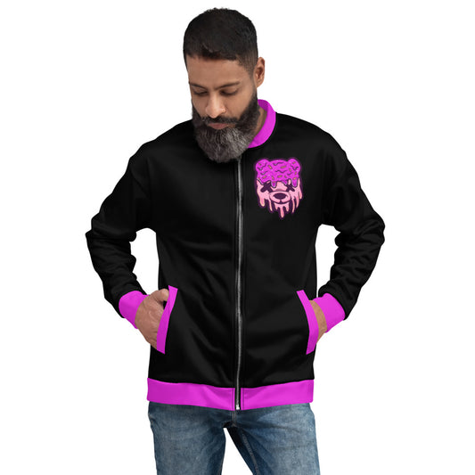 Pink & Purple Ice Cream Teddy Unisex Bomber Jacket