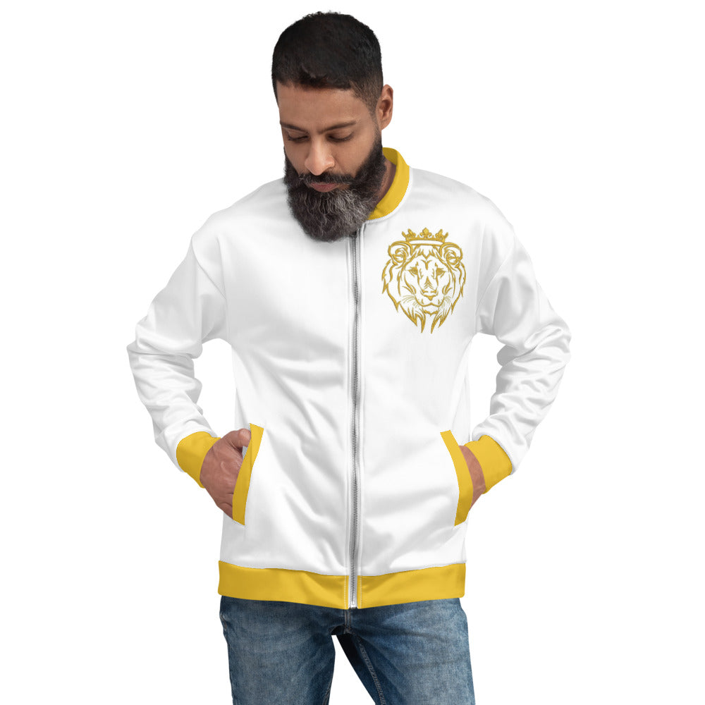 I am King White Unisex Bomber Jacket