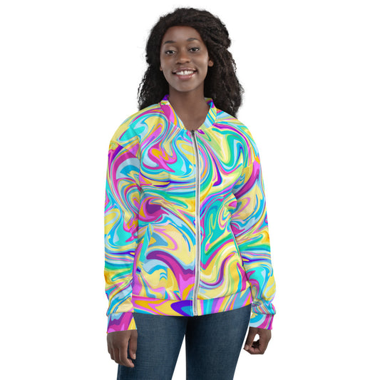 Dripping Sauce Colorful Unisex Bomber Jacket