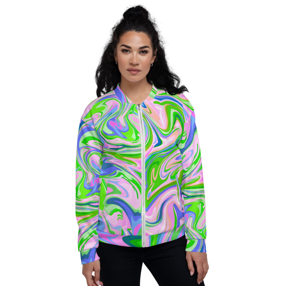 Dripping Sauce Colorful Unisex Bomber Jacket