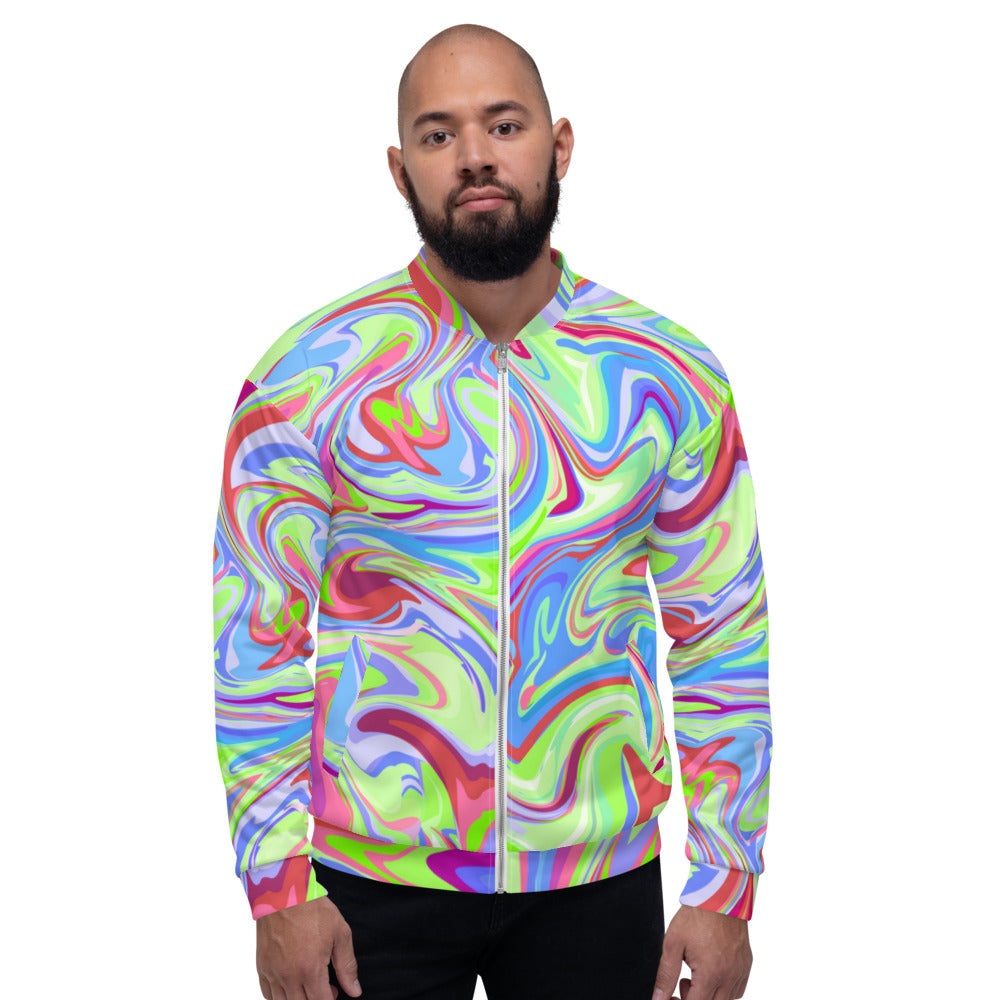 Dripping Sauce Colorful Unisex Bomber Jacket