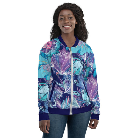 Cris'Sai's Pretty Little Flowers Women's Bomber Jacket