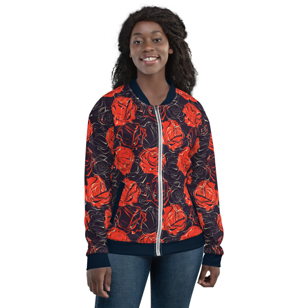 Cris'Sai's Pretty Little Flowers Women's Bomber Jacket