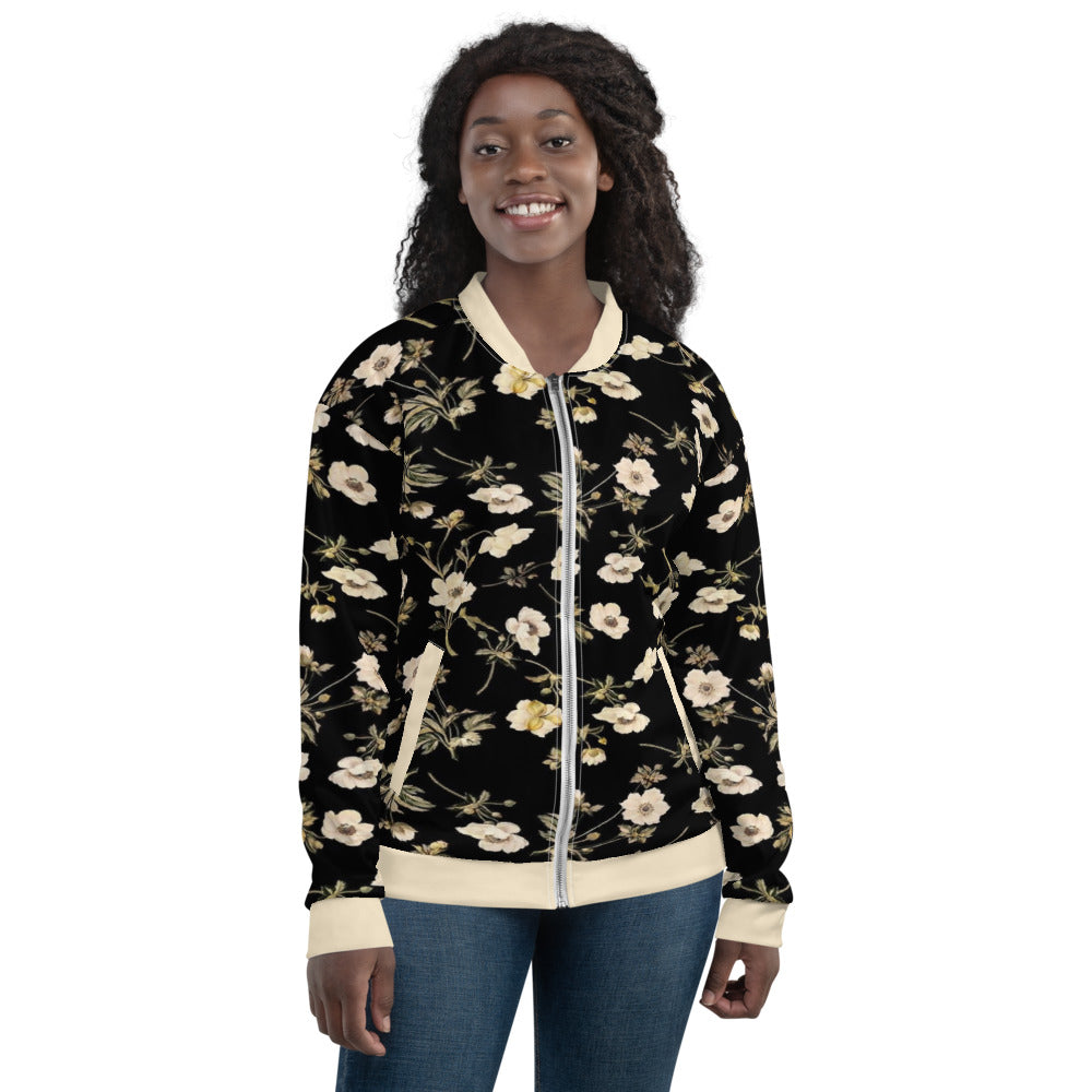 Cris'Sai's Pretty Little Flowers Women's Bomber Jacket