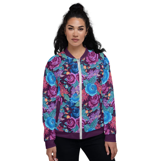 Cris'Sai's Pretty Little Flowers Women's Bomber Jacket